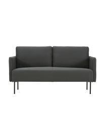 Sofa z metalowymi nogami Ramira (2-osobowa), Tapicerka: poliester 20 000 cykli w , Nogi: metal malowany proszkowo, Antracytowy, S 151 x G 76 cm