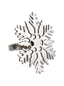 Servetringen Sneeuwvlok, 2 stuks, Metaal, Metaalkleurig, Ø 7 x H 7 cm