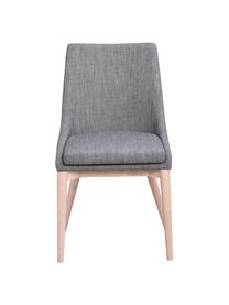 Čalouněná židle v skandinávském stylu Bea, Tmavě šedá, dub