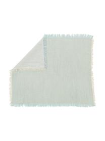 Serviette de table vert sauge Layer, 4 pièces, 100 % coton, Vert sauge, larg. 45 x long. 45 cm