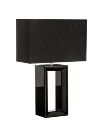 Lámpara de mesa grande Serafina, Pantalla: tela, Negro, An 38 x Al 58 cm