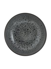 Schalen Mirha, 4 stuks, Keramiek, Donkergrijs, grijstinten, Ø 16 cm