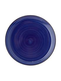 Ručne maľovaný raňajkový tanier Baita, 6 ks, Modrá