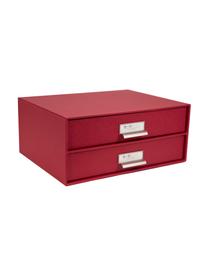 Organizer da ufficio Birger, Organizer: solido cartone laminato, Rosso scuro, Larg. 33 x Alt. 15 cm