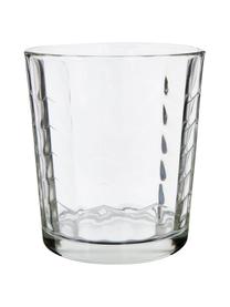 Súprava pohárov na vodu s rôznymi vzormi  Clear, 6 dielov, Priehľadná