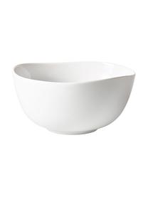 Porcelánová miska s organickým okrajom Organic, Tvrdený porcelán, Biela, Ø 15 cm