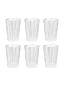 Vasos de vidrio Pilastro, 6 uds., Vidrio, Transparente, Ø 8 x Al 11 cm