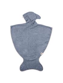 Poncho sortie de bain Fish, Bleu-gris