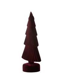 Oggetto decorativo Velvie Christmas Tree, Rivestimento: poliestere, Rosso scuro, Larg. 15 x Alt. 31 cm