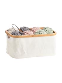 Cesta Appa, Tela, bambú, Beige, An 38 x Al 18 cm