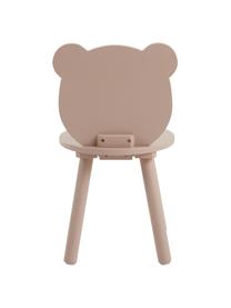 Chaise rose en bois pour enfant Beary, 2 pièces, Bois de pin, MDF (panneau en fibres de bois à densité moyenne), laqué, Rose, larg. 30 x haut. 58 cm