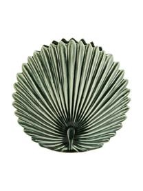 Jarrón de diseño Round Leaf, Gres, Verde, An 26 x Al 24 cm