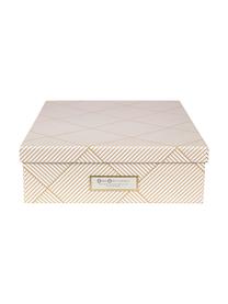 Caja Oskar, Caja: cartón macizo laminado, Dorado, blanco, An 26 x Al 9 cm