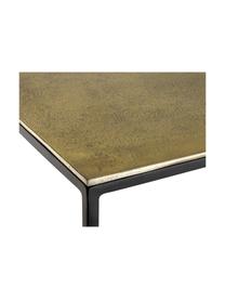 Metallregal Melbourne mit unterschiedlichen Platten, Gestell: Metall, pulverbeschichtet, Regalplatten: Mehrfarbig mit Antik-Finish, glänzend Gestell: Schwarz, matt, 75 x 122 cm