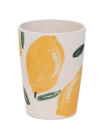 Tazza senza manico in bambù Sicilian Summer 4 pz, Fibra di bambù, Beige, giallo, Ø 8 x Alt. 11 cm