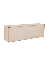 Estante de pared de madera Cayetana, Estructura: tablero de fibras de dens, Madera clara, An 81 x Al 26 cm