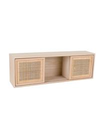 Estante de pared de madera Cayetana, Estructura: tablero de fibras de dens, Madera clara, An 81 x Al 26 cm