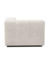 Módulo de esquina sofá Lena, Tapizado: tejido (88% poliéster, 12, Estructura: madera de pino, contracha, Patas: plástico, Tejido Off White, An 105 x F 106 cm, chaise longue izquierda