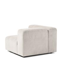 Módulo de esquina sofá Lena, Tapizado: tejido (88% poliéster, 12, Estructura: madera de pino, contracha, Patas: plástico, Tejido Off White, An 105 x F 106 cm, chaise longue izquierda