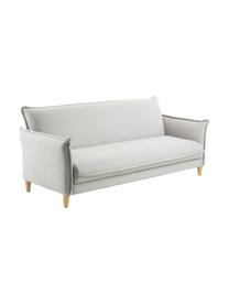 Sofa rozkładana Alizee (3-osobowa), Tapicerka: poliester 45 000 cykli w , Nogi: lite drewno bukowe, natur, Jasny szary, S 207 x G 93 cm