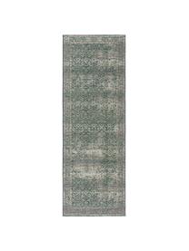 Tapis d'entrée vintage intérieur extérieur Artis, Vert, beige