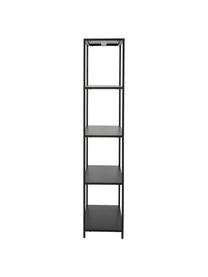 Metall-Regal Neptun, Metall, pulverbeschichtet, Schwarz, B 70 x H 150 cm