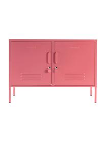 Metall-Sideboard The Lowdown, Stahl, pulverbeschichtet, Altrosa, B 100 x H 72 cm