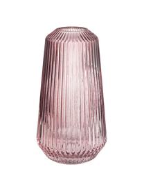 Vase verre Lily, Verre, Rose, transparent, Ø 14 x haut. 25 cm