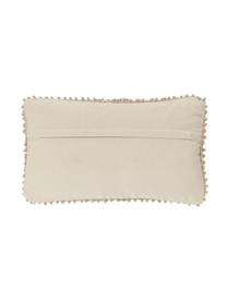 Housse de coussin rectangulaire taupe Indi, 100 % coton, Taupe, larg. 30 x long. 50 cm