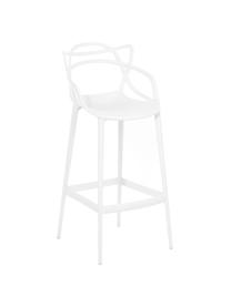 Sedia da bar di design Masters, Polipropilene, Bianco, Larg. 49 x Alt. 109 cm