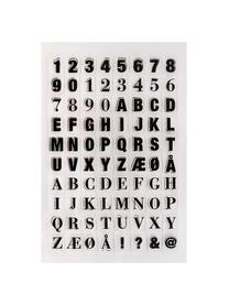 Stempelpatronenset Letters & Numbers, Siliconen, Zwart, transparant, B 14 cm, H 21 cm