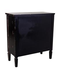 Konzolový stolík z jedľového dreva s patinou Rene, Čierna, odtiene striebornej, tóny hnedej, Š 80 x V 88 cm