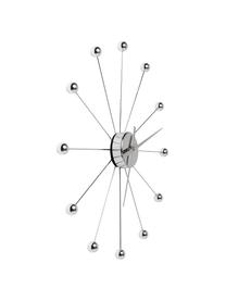 Orologio da parete Umbrella Balls, Quadrante: acciaio lucido, Argento, Ø 60 cm x Prof. 6 cm
