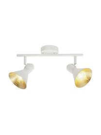 Faretti da soffitto bianchi Aztekas, Metallo, Bianco, Larg. 43 x Alt. 18 cm