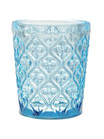 Waterglazen Marrakech met structuurpatroon, 6-delig, Glas, Meerkleurig, Ø 8 x H 10 cm, 240 ml