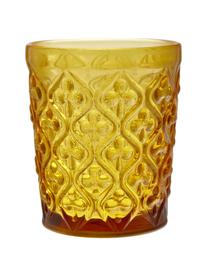 Verres à eau avec embossage décoratif Marrakech, 6 élém., Verre, Multicolore, Ø 8 x haut. 10 cm, 240 ml