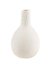 XS-Vasen-Set Perla aus Steingut, 3-tlg., Steingut mit Perlglasur, Weiss, Verschiedene Grössen