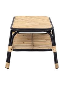 Table d'appoint rotin Loue, Beige, noir