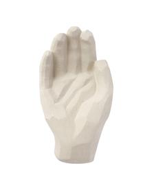 Figura decorativa de cemento Bless, Cemento, Blanco crema, An 12 x Al 6 cm