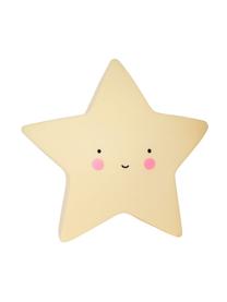 Malá svetelná dekorácia LED Star, Plast, Žltá, čierna, bledoružová, Š 14 x V 14 cm