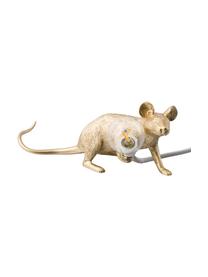 Design-Tischlampe Mouse, Kunstharz, Goldfarben, 21 x 8 cm