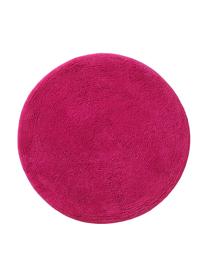 Tappeto bagno rotondo Emma, 100% cotone, Rosa, Ø 90 cm