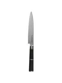 Couteau de cuisine en acier inoxydable Lotus, Couleur argentée, noir, long. 15 cm