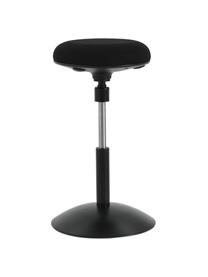 Draaibare bureaustoel Ergo in zwart, Bekleding: 100% polyester, Poot: gepoedercoat staal, Zwart, Ø 40 cm x H 53 cm