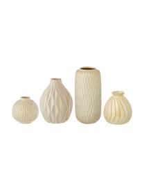 Vasen-Set Zalina aus Porzellan, 4-tlg., Porzellan, Creme, Beige, Set mit verschiedenen Größen