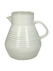 Vaso-brocca vintage in gres Pitcher, Gres, Bianco spezzato, beige, Larg. 20 x Alt. 20 cm