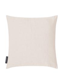 Gemusterte Kissenhülle Pitu in Sand/Beige, 100% Baumwolle, Sandfarben, Beige, 40 x 40 cm