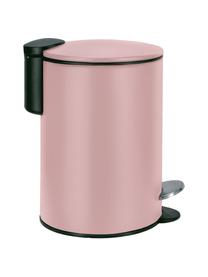 Papelera Silence, Metal pintado, Rosa, 3 L