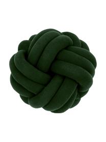 Cojín nudo Twist, Verde oscuro, Ø 30 cm