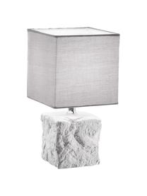 Malá stolní lampa z keramiky Adda, Bílá, světle šedá